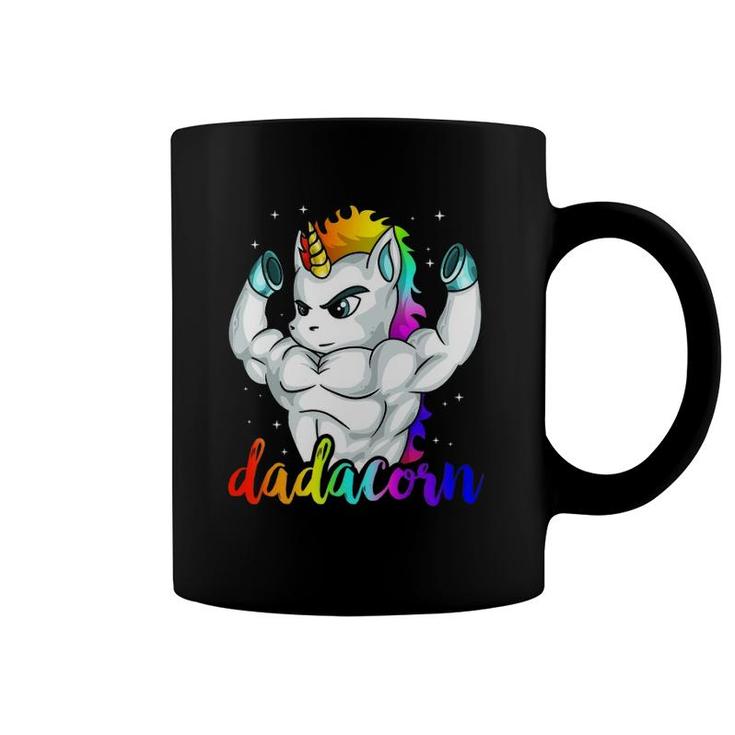 Dadacorn Unicorn Daddy Muscle Unique Family Gift Coffee Mug