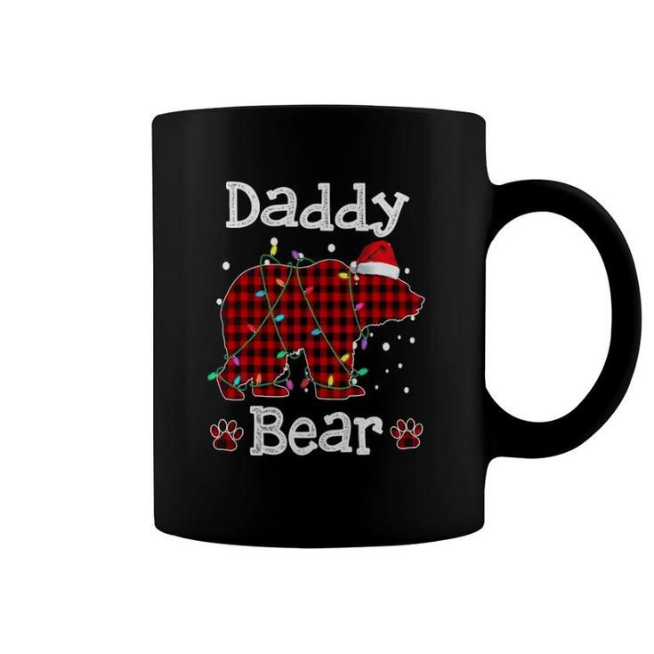 Daddy Bear  Red Buffalo Plaid Daddy Bear Pajama Coffee Mug