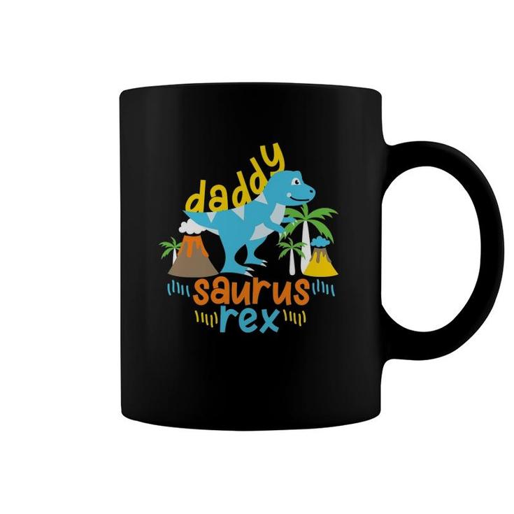 Daddy Dad Saurus Rex Dinosaur Dino For Father Coffee Mug