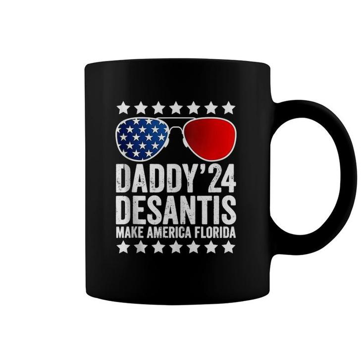 Daddy Desantis 2024 Make America Florida American Usa Flag  Coffee Mug