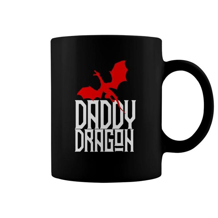 Daddy Dragon  Matching Family Tribe Red Dad Father Coffee Mug