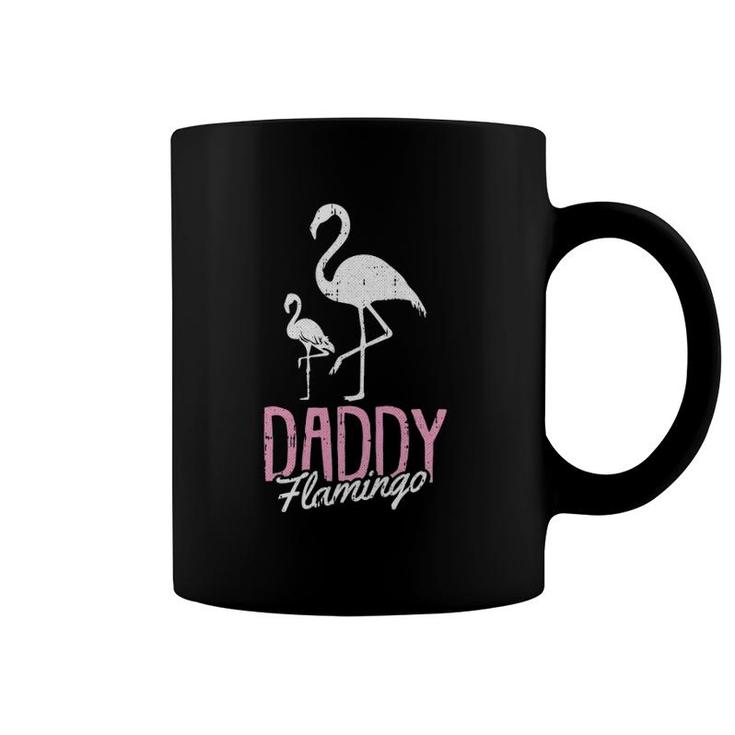 Daddy Flamingo Father's Day Cute Bird Summer Papa Dad-A Pops Coffee Mug