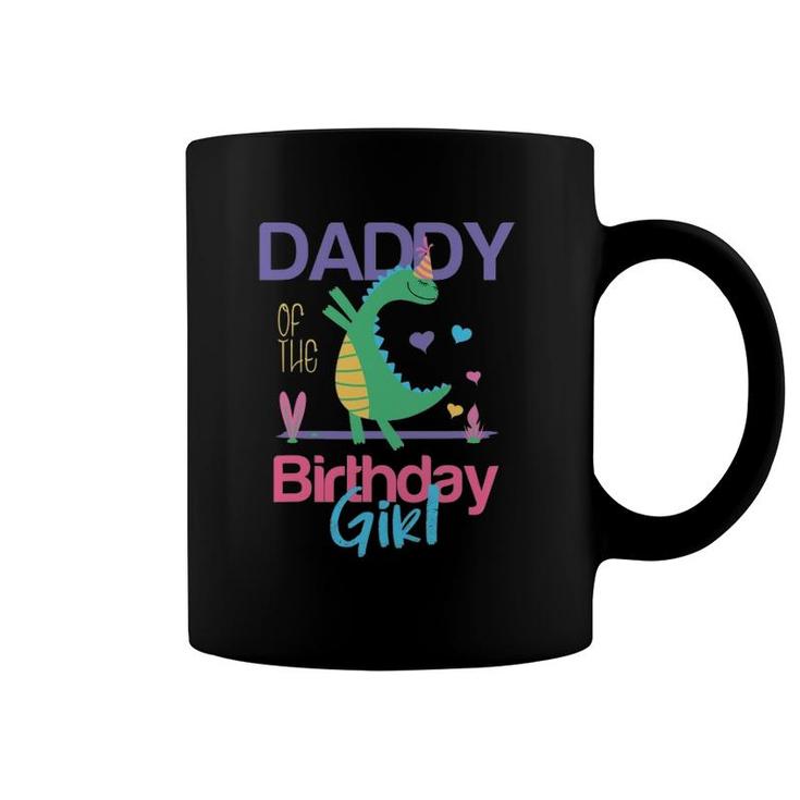 Daddy Of The Birthday Girl Dinosaur Theme Matching Family Coffee Mug