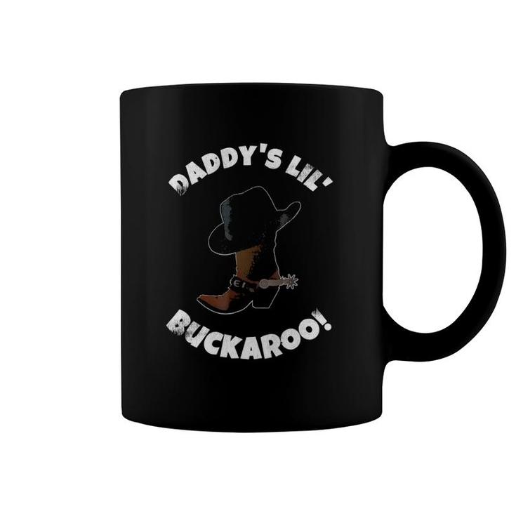 Daddy's Lil Buckaroo Cowboy Hat Boots Birthday Party Coffee Mug