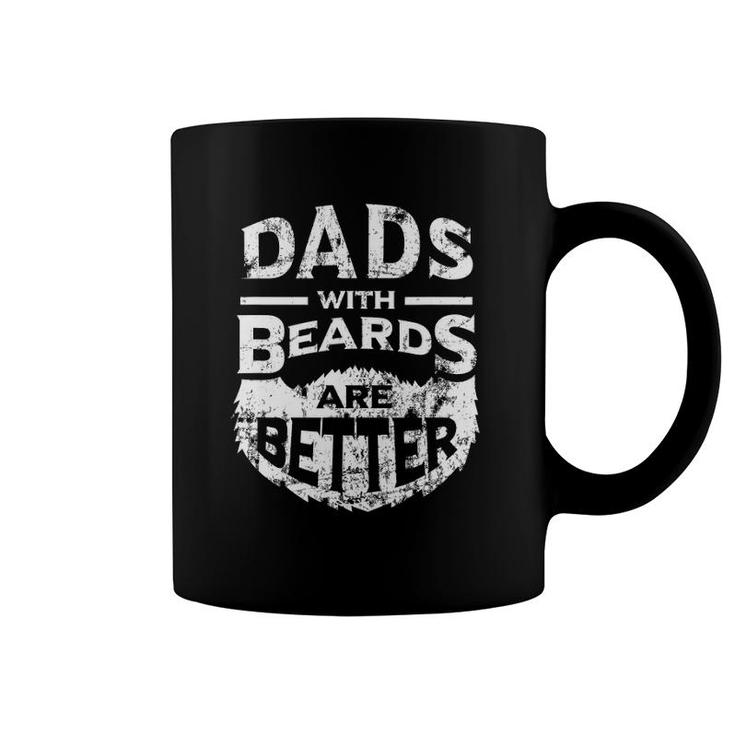 Dads With Beards Are Better Distressed Coffee Mug