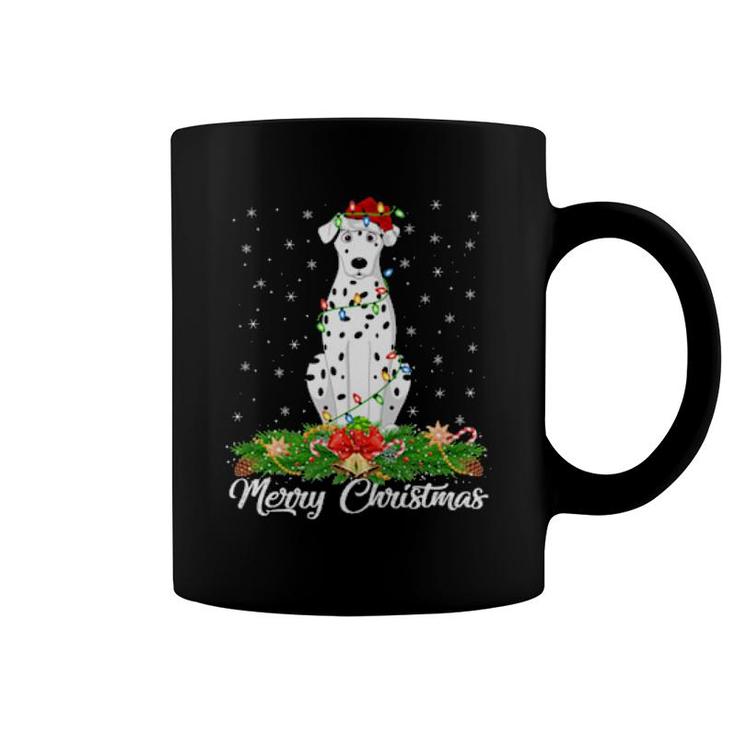 Dalmatian Dog Matching Santa Hat Dalmatian Christmas  Coffee Mug