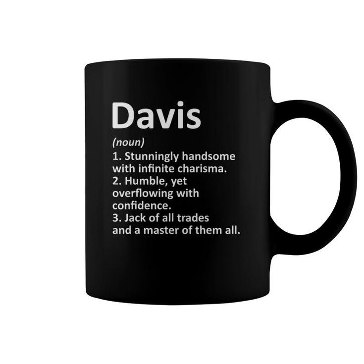 Davis Definition Personalized Name Funny Gift Idea Coffee Mug
