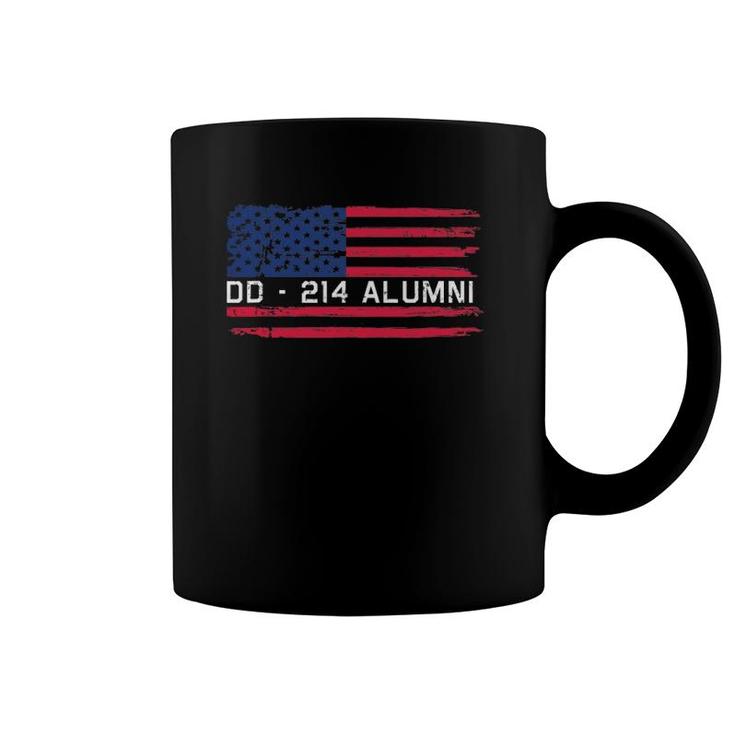 Dd-214 Proud Alumni Military Veteran Retired Served Flag Coffee Mug
