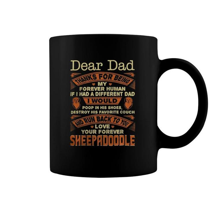 Dear Dad Love Your Forever Sheepadoodle Gift Coffee Mug