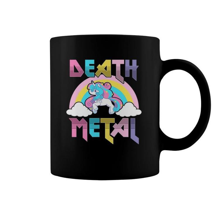 Death Metal Magical Unicorn Rocker Rock And Roll Punk Lover Coffee Mug