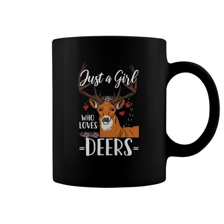 Deer Just A Girl Who Loves Deers Coffee Mug