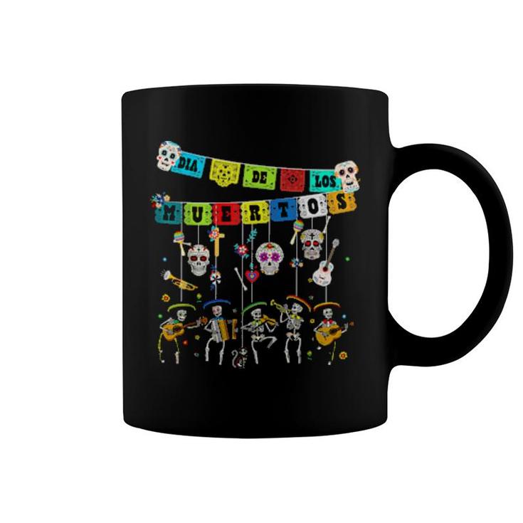 Dia De Los Muertos Day Of The Dead Skull Dancing  Coffee Mug