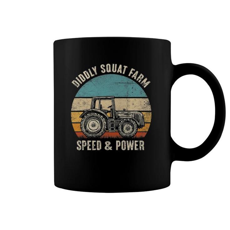 Diddly Squat Farm Speed And Power Tractor Farmer Vintage Coffee Mug