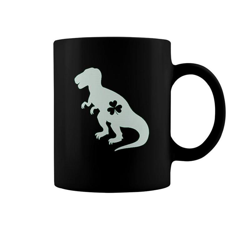 Dinosaur Clover St Patricks Day Gift Coffee Mug