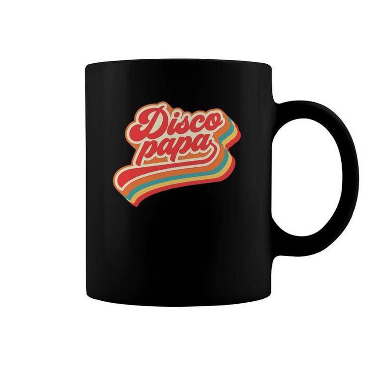 Disco Papa Vintage 1970S Gift Groovy Rainbow Retro Matching Coffee Mug