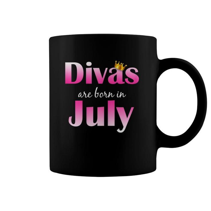 Divas Are Born In Julycute Bday Gift Coffee Mug