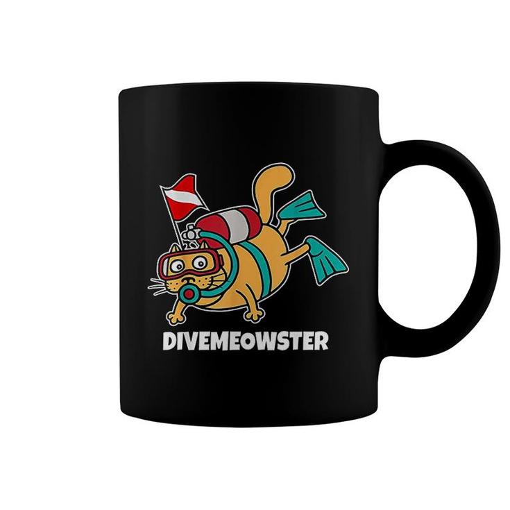 Dive Meowster   Scuba Diving Funny Gifts For Dive Master Coffee Mug