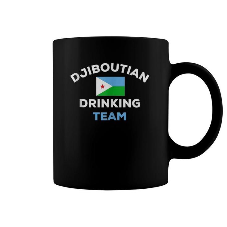 Djibouti Djiboutian Drinking Team Funny Beer Flag Matching  Coffee Mug
