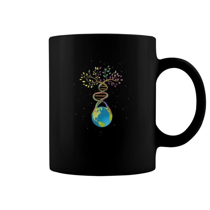 Dna Tree Life Mother Earth Genetics Biologist Science  Coffee Mug