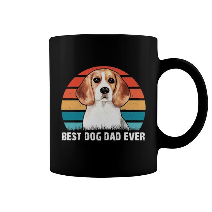 Dog Beagle Best Dog Dad Everfunny Fathers Day Retro Vintage S 64 Paws Coffee Mug
