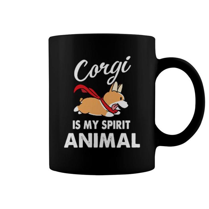 Dog Corgi Is My Spirit Animal 132 Paws Coffee Mug