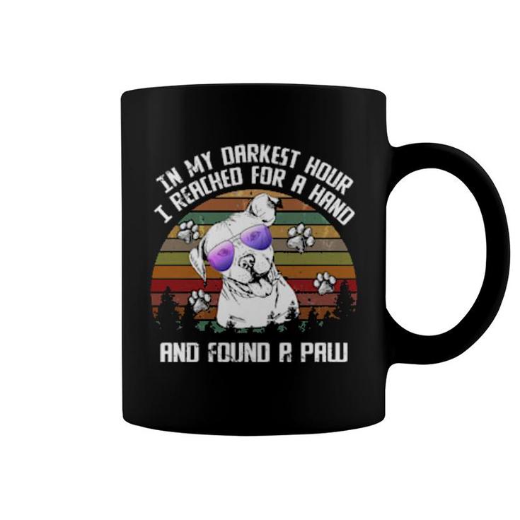 Dog I Reach For A Hand And Found A Paw Pitbull 30 Paws Coffee Mug