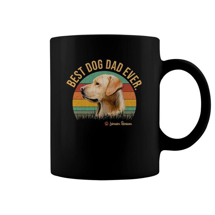 Dogs Vintage Best Labrador Retriever Dad Ever Gift Men Coffee Mug