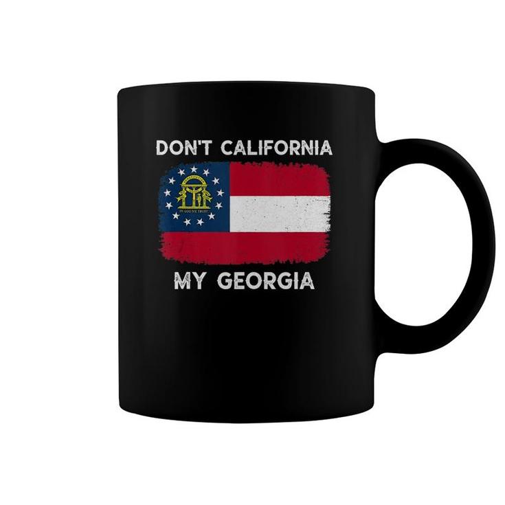 Don't California My Georgia Georgia Flag Retro Tank Top Coffee Mug