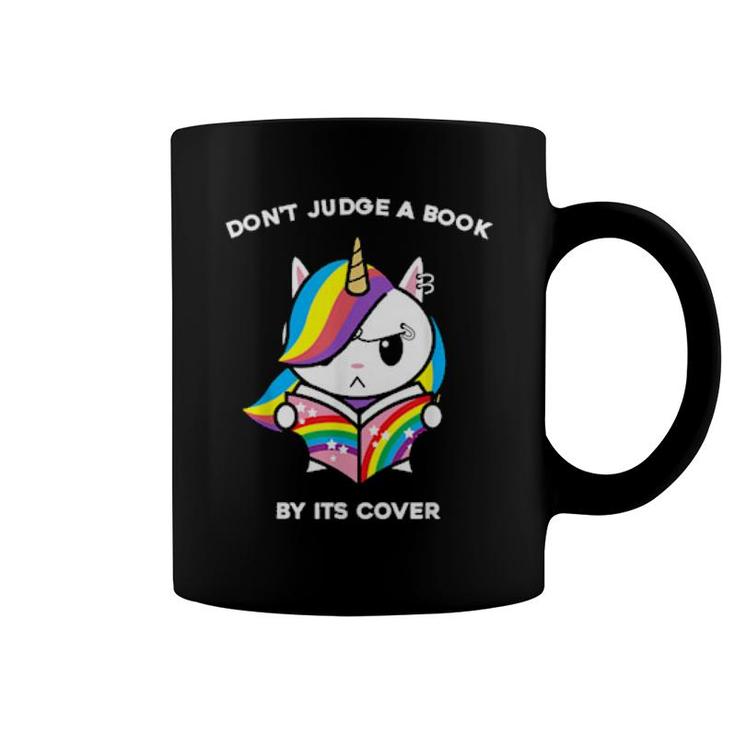 Don't Judge A Book By Its Cover Reading Nerd Unicorn  Coffee Mug