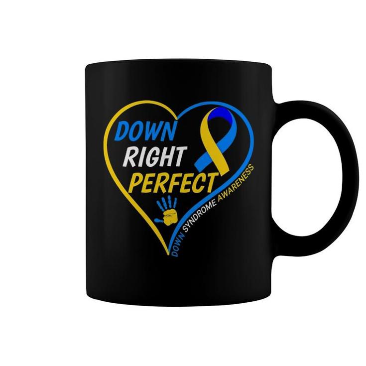 Down Right Perfect World Down Syndrome Day 2022 Ver2 Coffee Mug