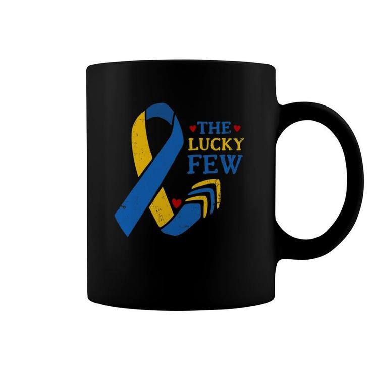 Down Syndrome Awareness Ribbon Arrows The Lucky Few Coffee Mug