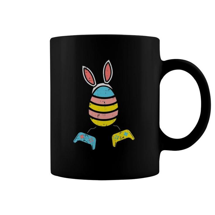 Easter Egg Bunny Ears Video Game Controllers Gamer Boys Men Coffee Mug