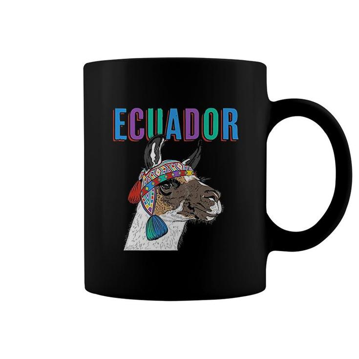 Ecuador Alpaca Ecuador Llama Alpaca Gift Coffee Mug
