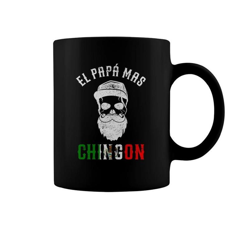 El Papa Mas Chingon Spanish Mexican Dad Cumpleaños Funny Coffee Mug