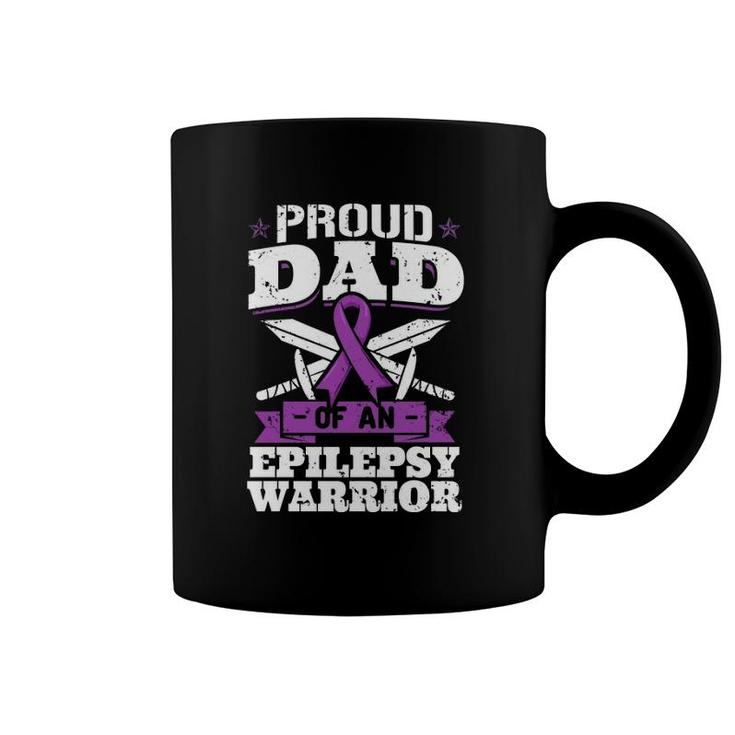 Epilepsy Warrior Dad Proud Epilepsy Awareness Month Coffee Mug