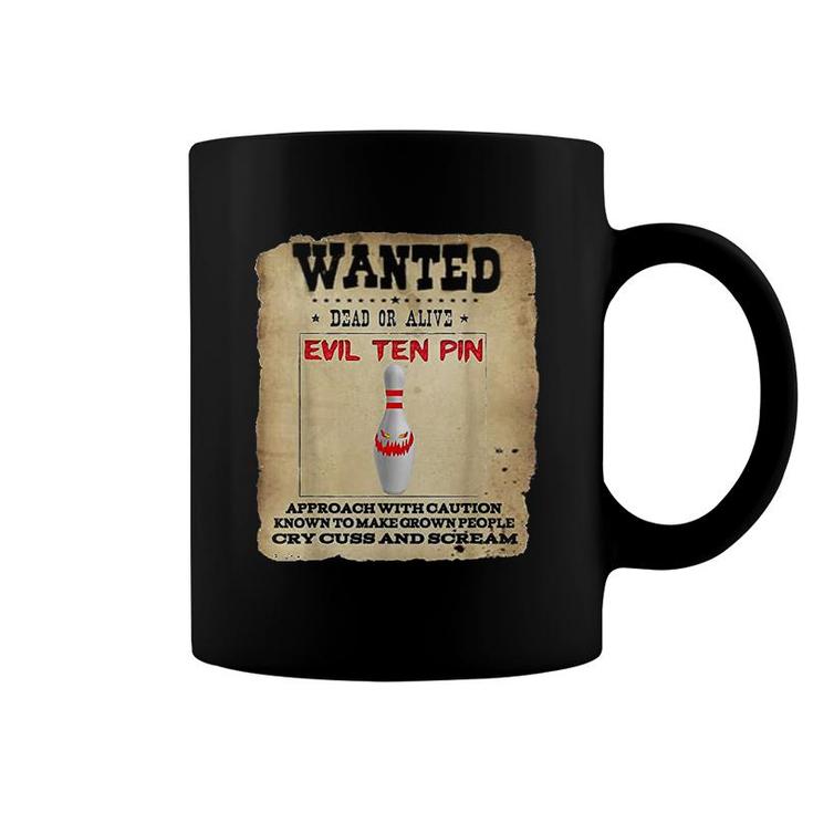 Evil Ten Pin 10 Funny Bowling Coffee Mug