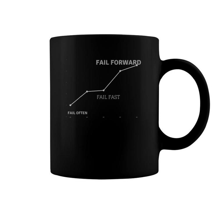 Fail Often Fail Fast Fail Forward Motivational Gift Coffee Mug