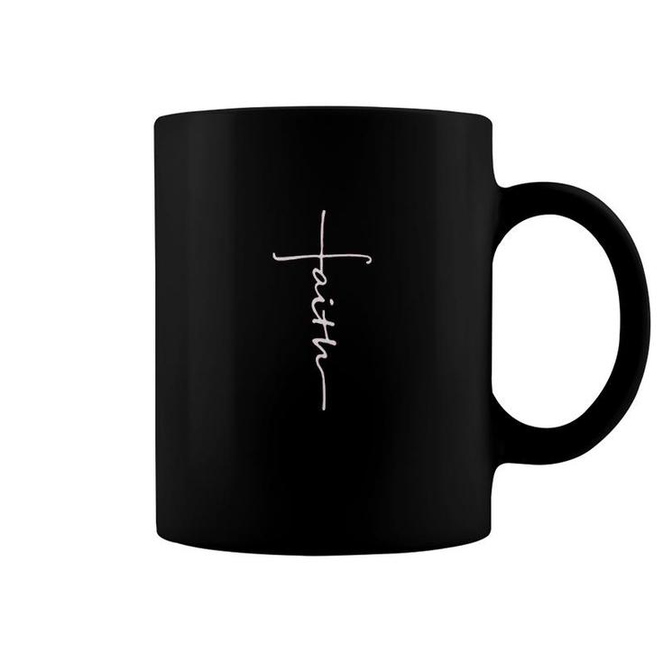 Faith Women Word Art Coffee Mug