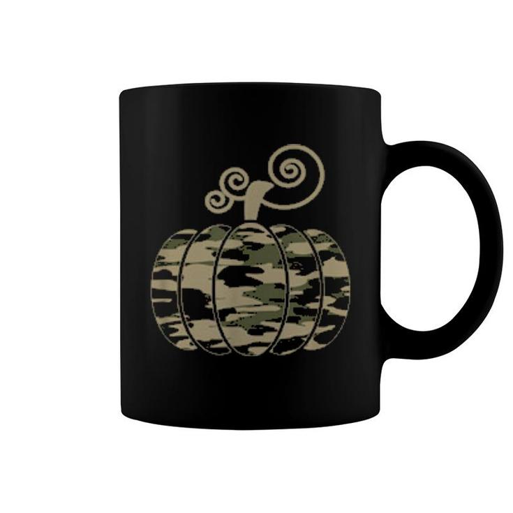 Fall Pumpkin Camo Military Tactical Halloween Costume Family  Coffee Mug