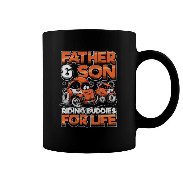 Father And Son Riding Buddies For Life Racing Car Matching Coffee Mug