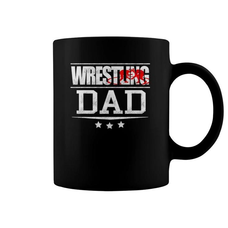 Father Gifts Freestyle Wrestling Dad Gift Coffee Mug