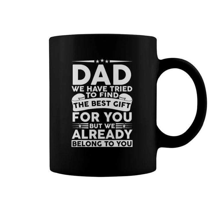 Father's Day  For Best Dad From Kids Daughter Son Wife Coffee Mug
