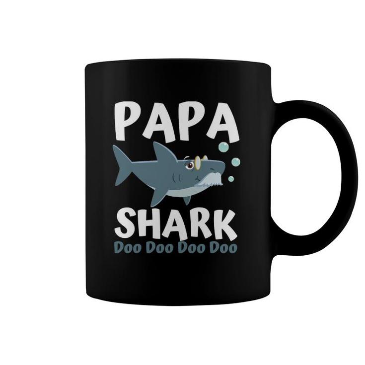Father's Day Gift From Wife Son Daughter Papa Shark Doo Doo Coffee Mug