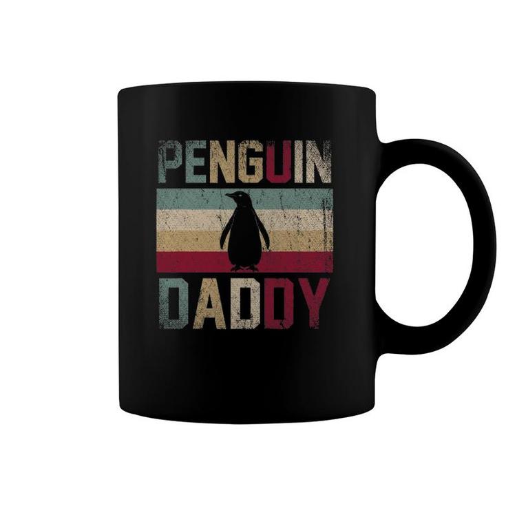 Father's Day Gift Idea Animal Lover Dad Retro Penguin Coffee Mug