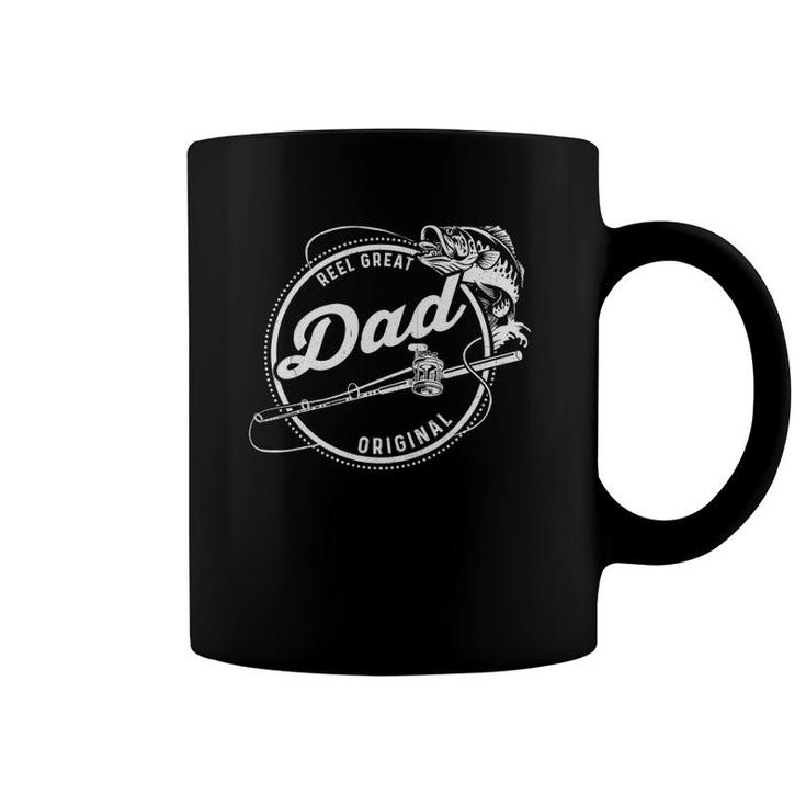 Father's Day Reel Great Dad Original Fisherman Fishing Lovers Coffee Mug