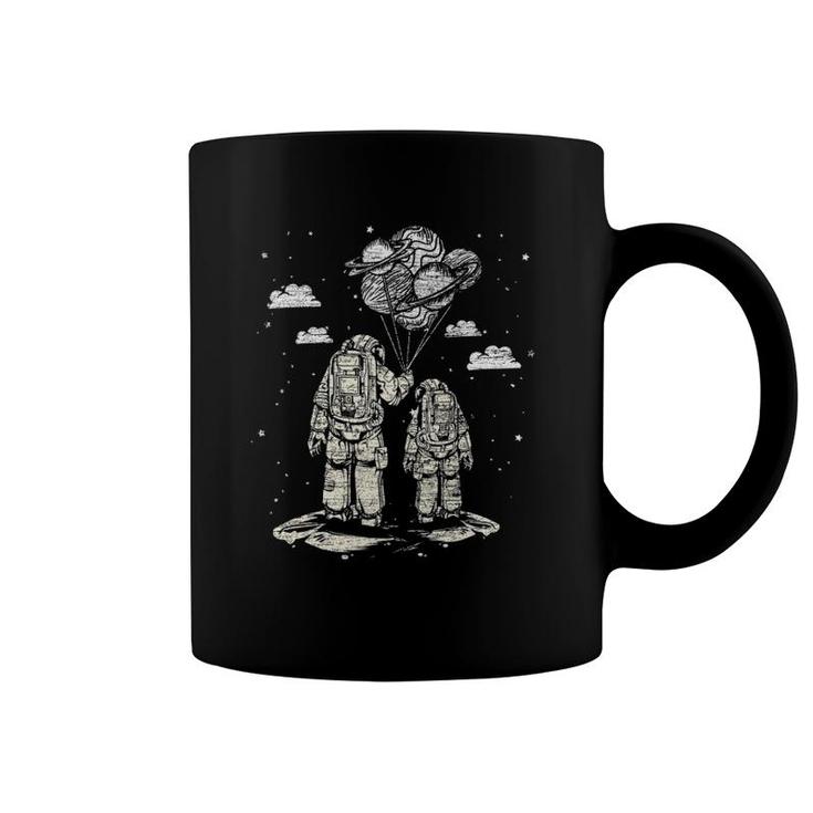 Father's Day Space Science Astronomy Lover Dad Son Astronaut Coffee Mug