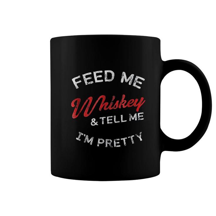Feed Me Whiskey Retro Tennesse Gift Coffee Mug