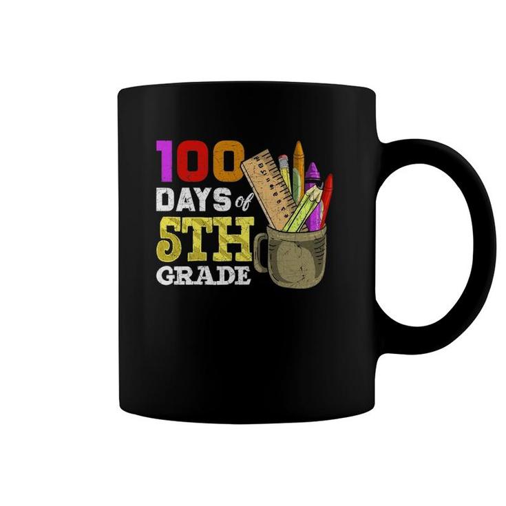 Fifth Grade Student Funny 100Th Day 100 Days Of School Coffee Mug