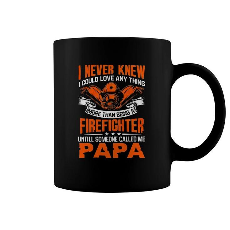 Firefighter Love Being Papa Grandpa Father's Day Gift Coffee Mug