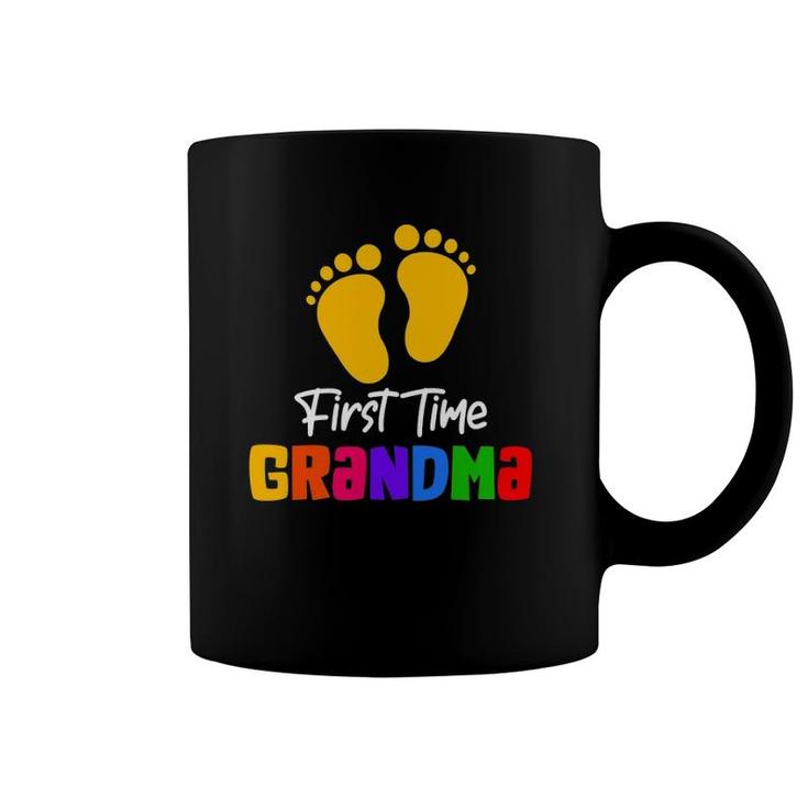 First Time Grandma Baby Announcement Coffee Mug